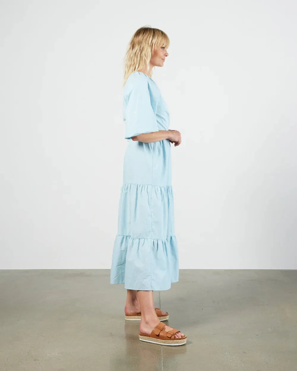 Leah Dress - Spearmint Stripe