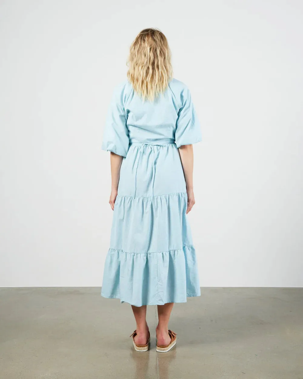 Leah Dress - Spearmint Stripe