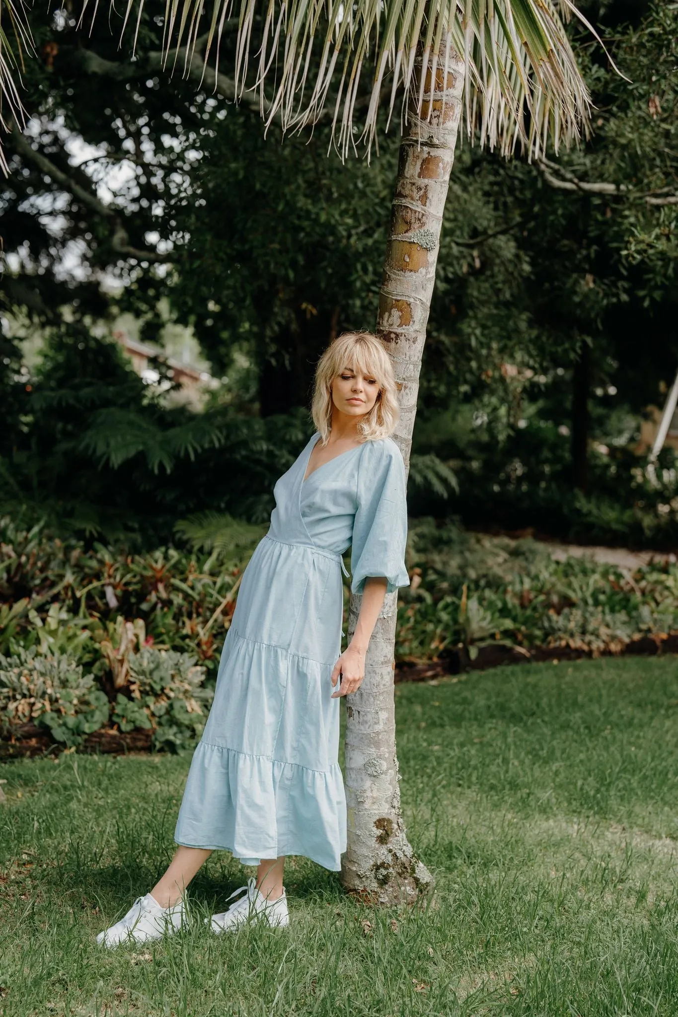 Leah Dress - Spearmint Stripe