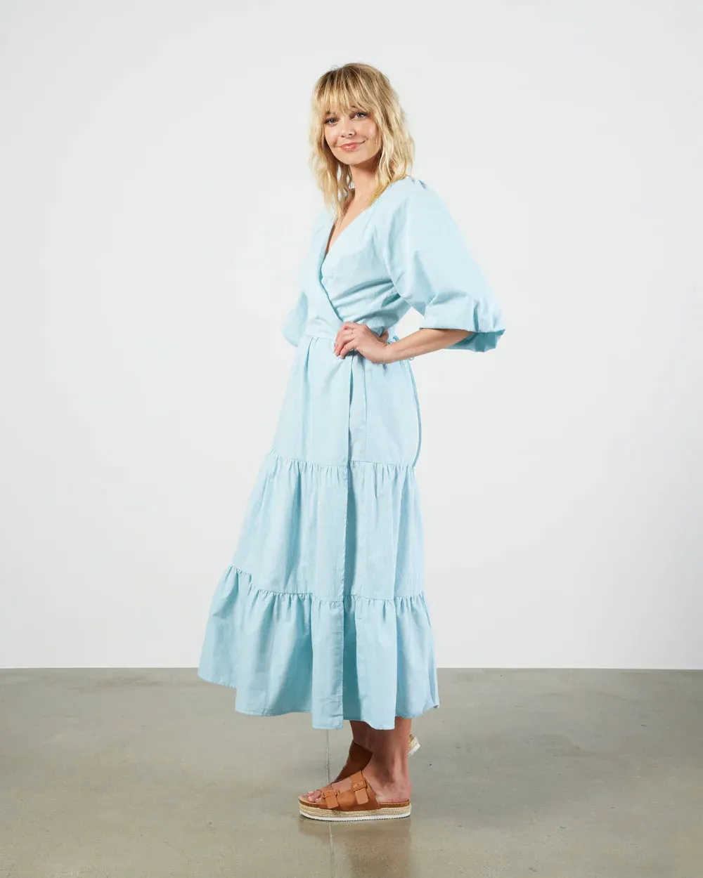 Leah Dress - Spearmint Stripe