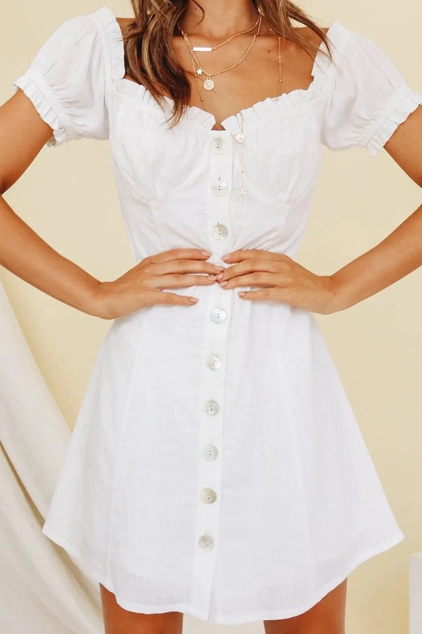 Maria linen blend dress