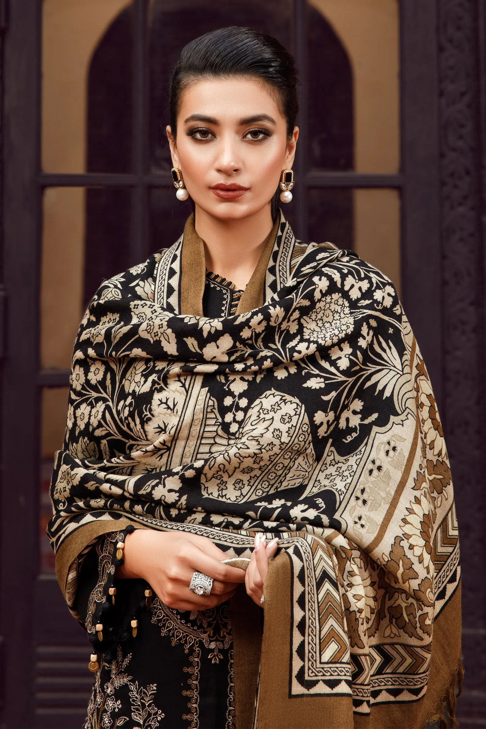 MARIA.B MPrints Winter Collection (with Shawl) – MPT-1606-B