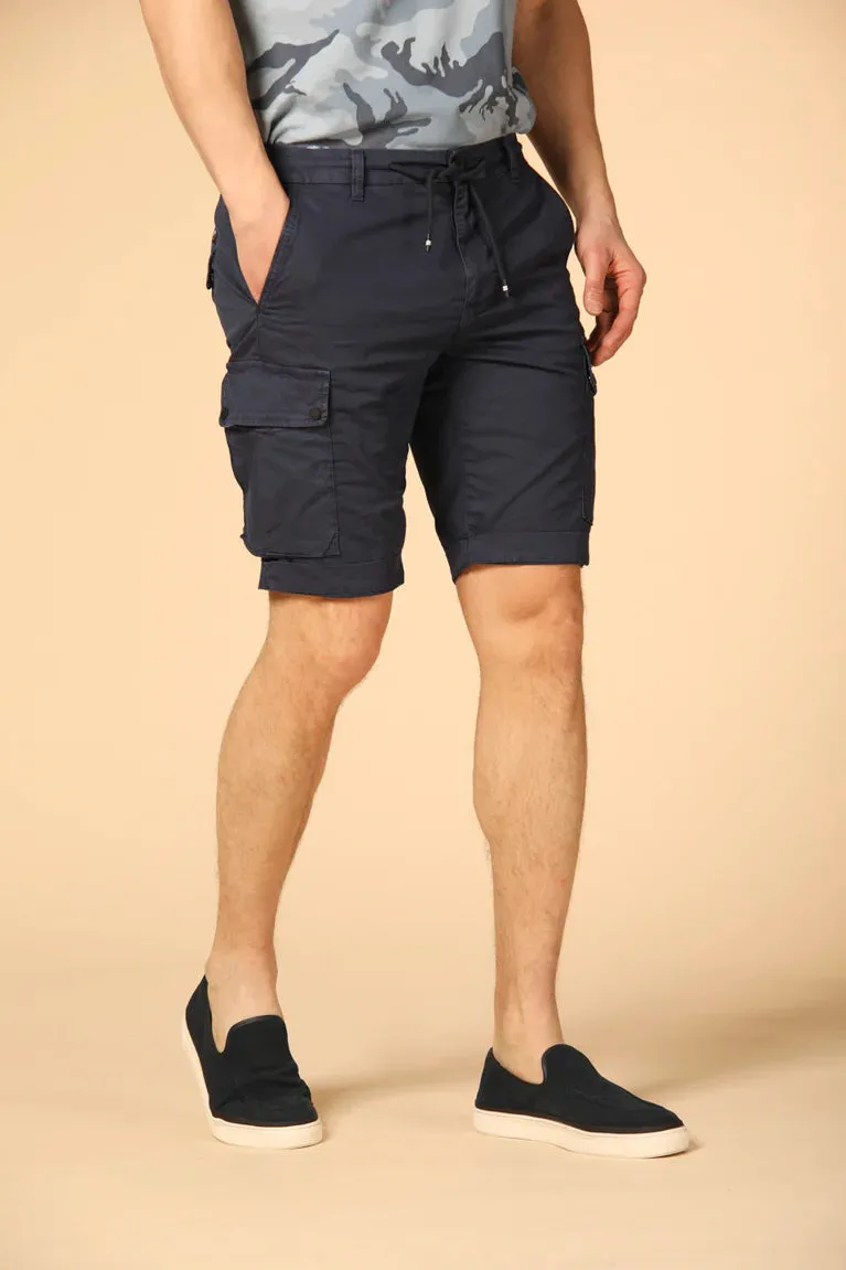 Masons Chile Athleisure Bermuda Shorts Navy