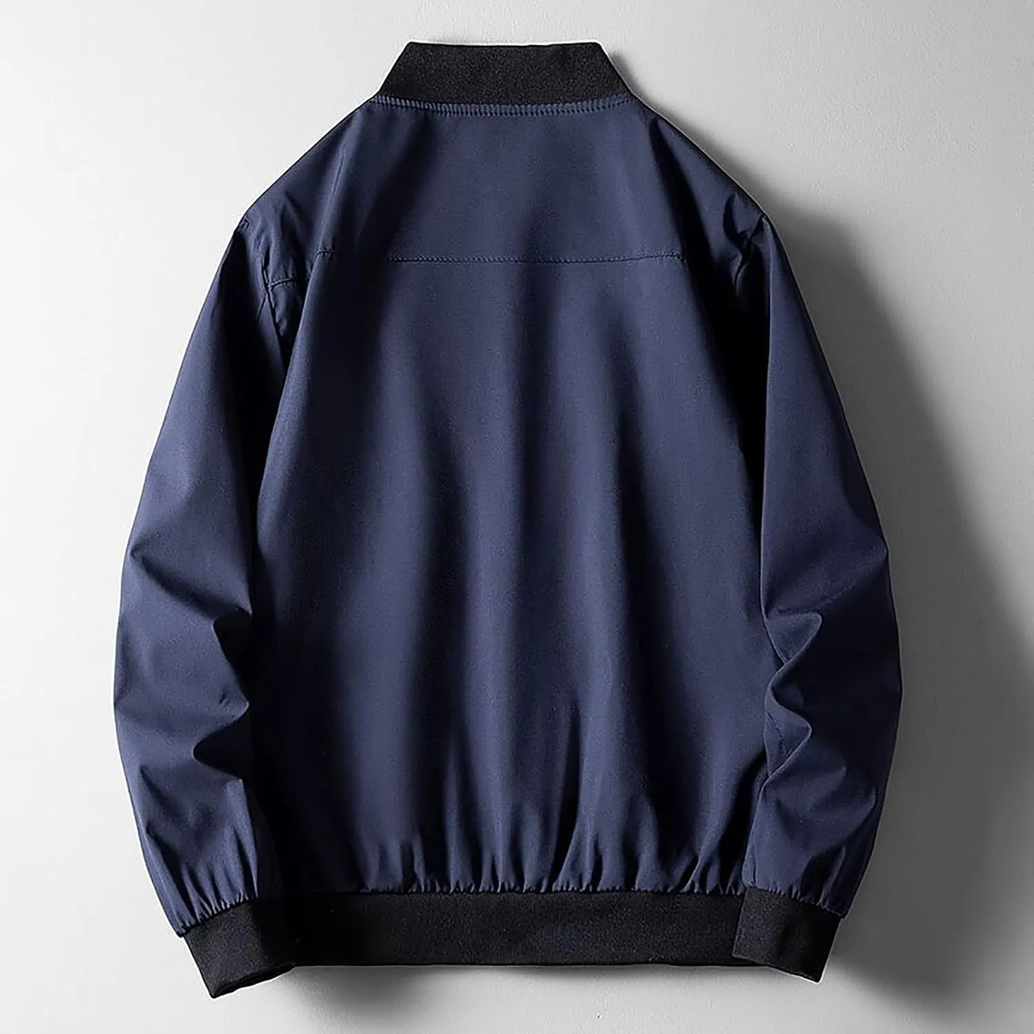 Men's Bomber Jacket Fashion Stylish Lightweight Windbreaker Long Sleeve Jacket Casual Baseball Jackets for Men