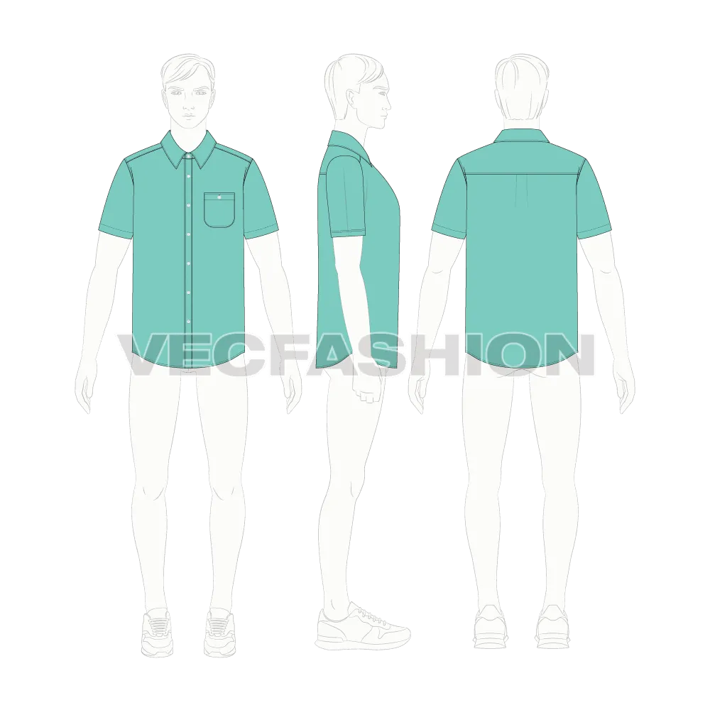 Mens Regular Fit Casual Shirt