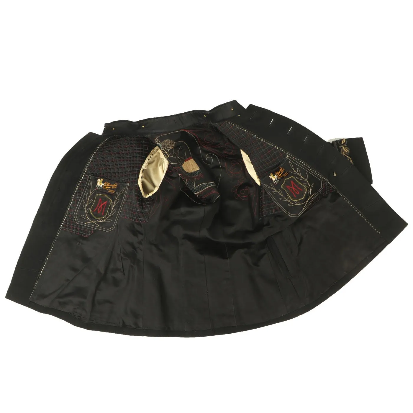 Original 1930s Mexican Military Officer Jacket with Extensive Custom Embroidery