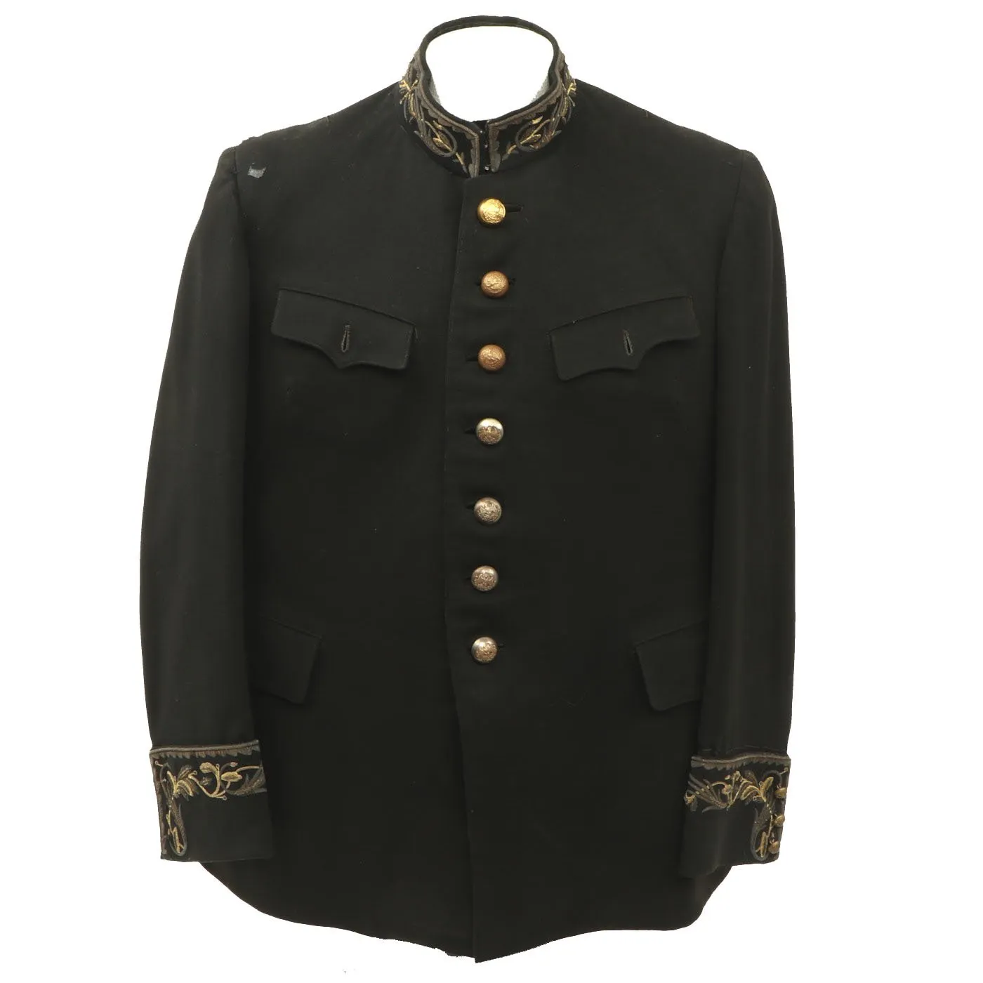 Original 1930s Mexican Military Officer Jacket with Extensive Custom Embroidery