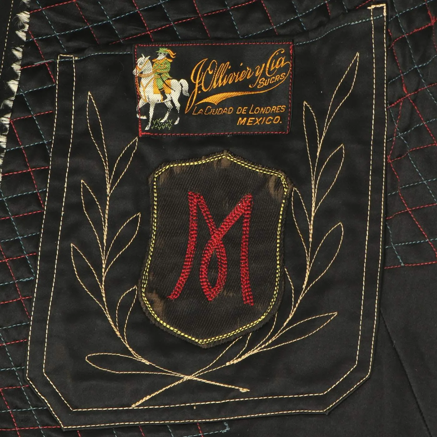 Original 1930s Mexican Military Officer Jacket with Extensive Custom Embroidery