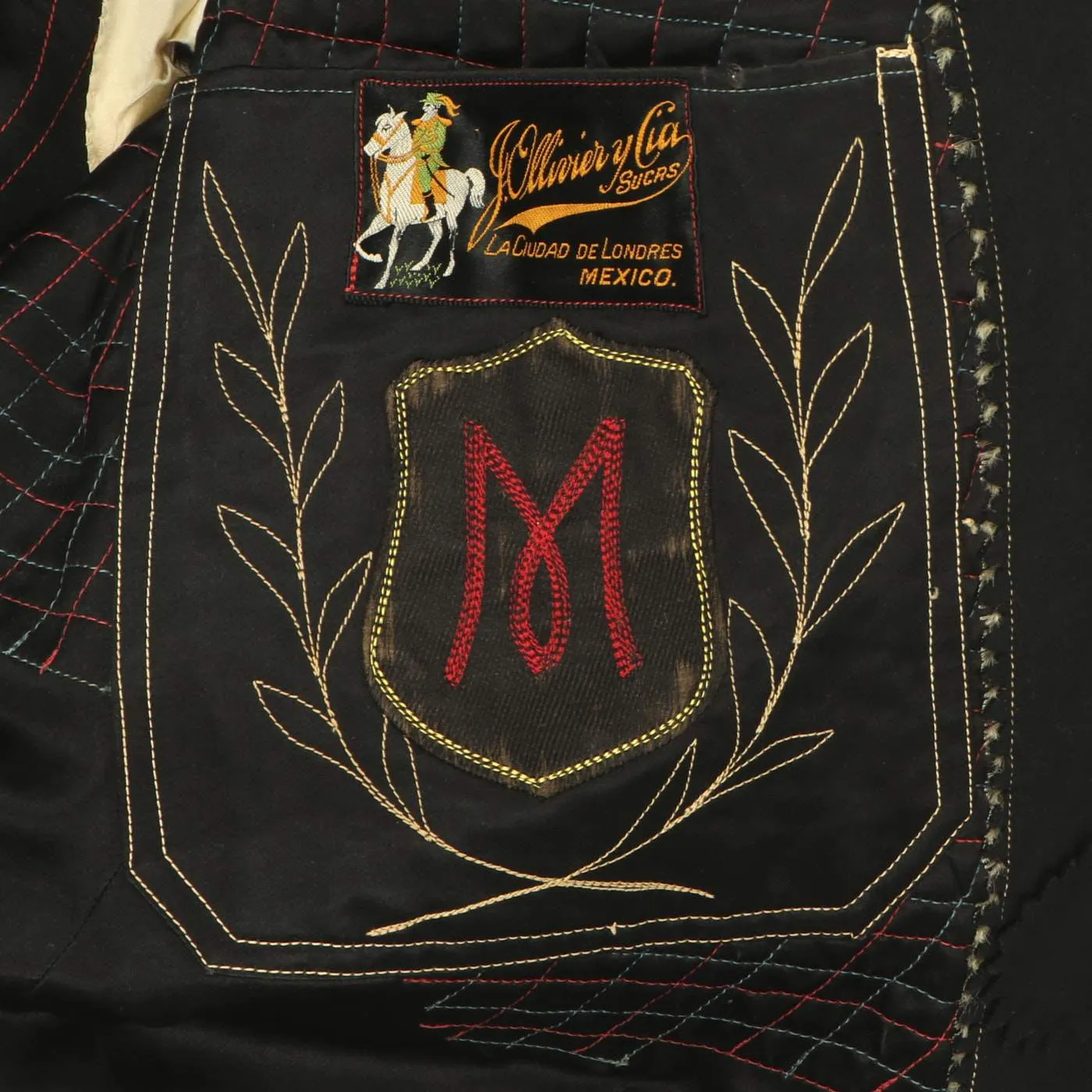 Original 1930s Mexican Military Officer Jacket with Extensive Custom Embroidery