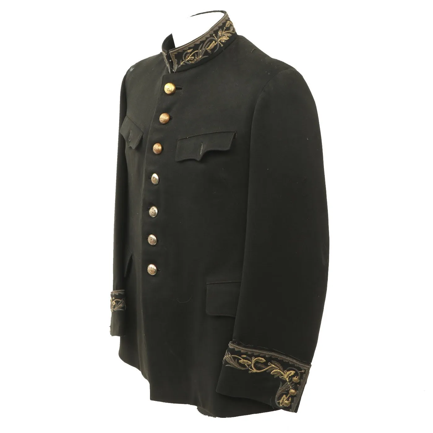 Original 1930s Mexican Military Officer Jacket with Extensive Custom Embroidery