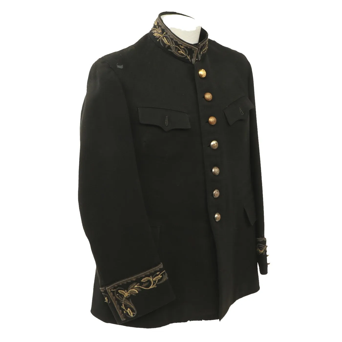 Original 1930s Mexican Military Officer Jacket with Extensive Custom Embroidery