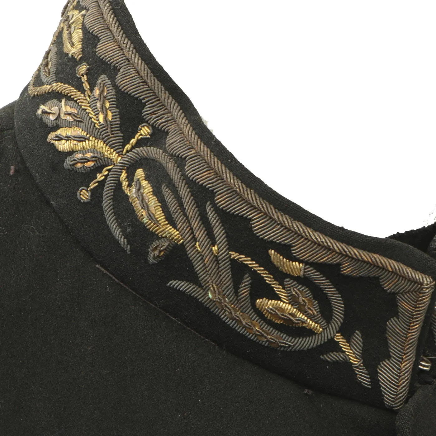 Original 1930s Mexican Military Officer Jacket with Extensive Custom Embroidery