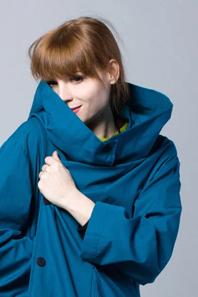 Phoenix Coat in Ocean Canvas