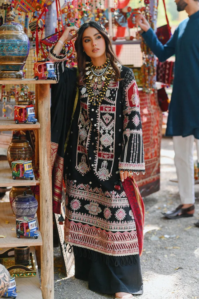 Qalamkar Sayonee Luxury Winter Collection (with Shawl) – K-02 HARAM