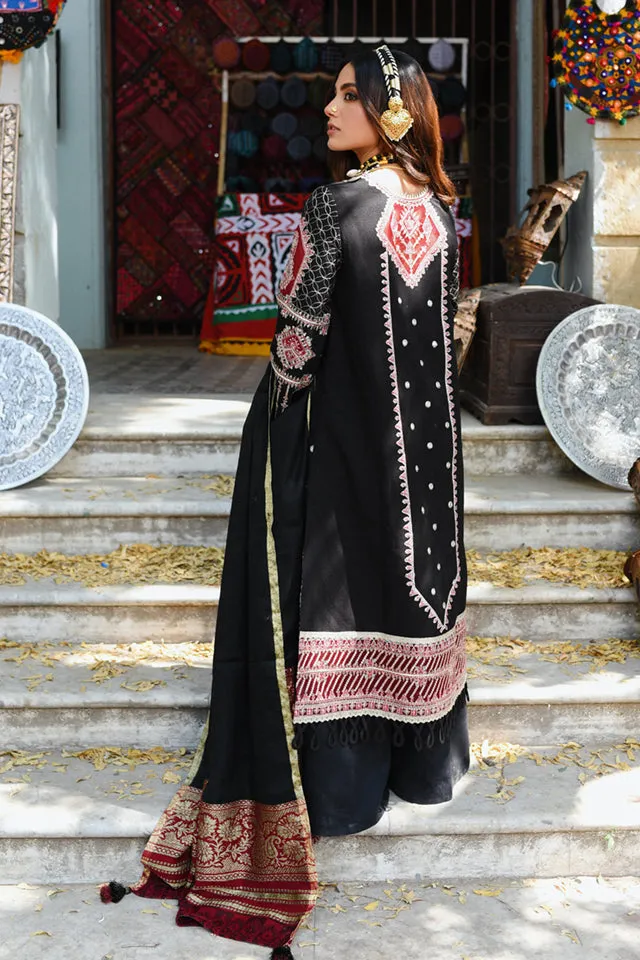 Qalamkar Sayonee Luxury Winter Collection (with Shawl) – K-02 HARAM