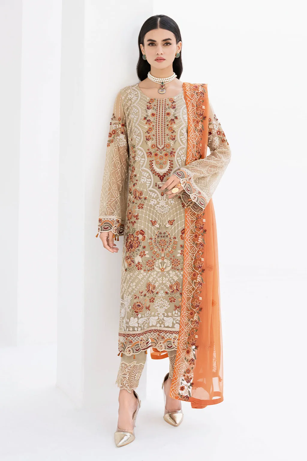 Ramsha Chevron Chiffon Collection 2023 – A-605