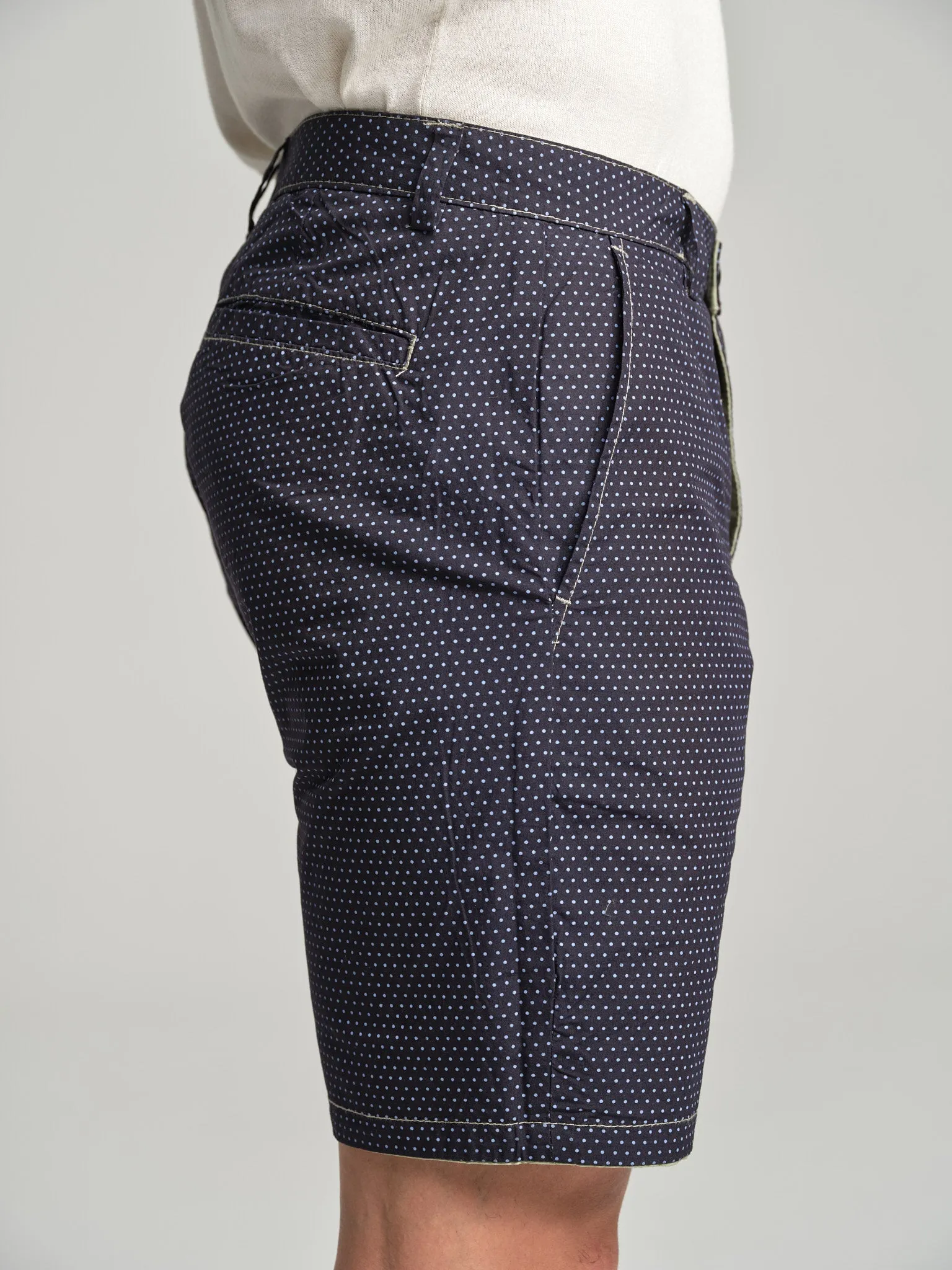 Reversible bermuda shorts