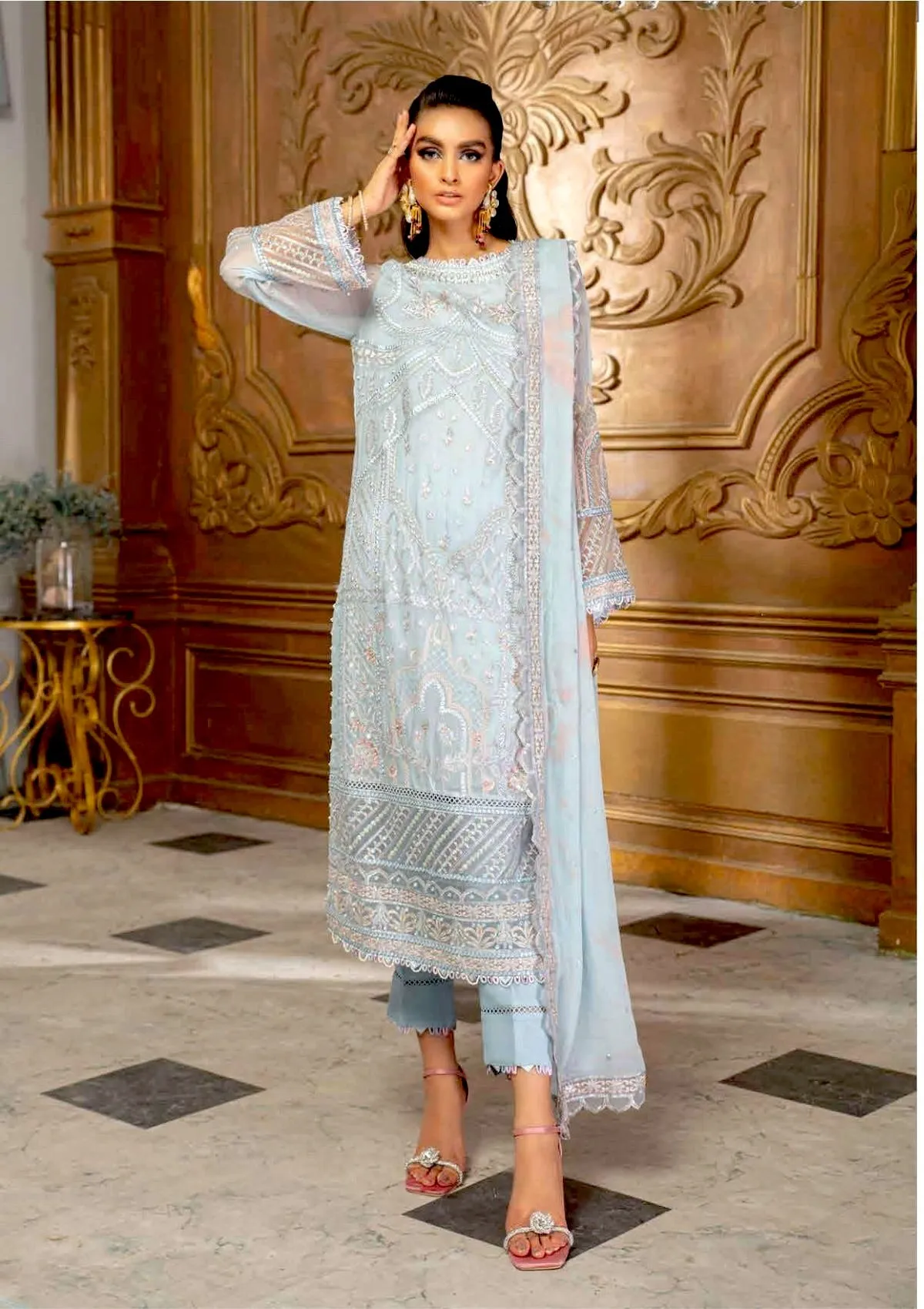 Roheenaz by Mushq Luxury Chiffon Collection '21 – D-9