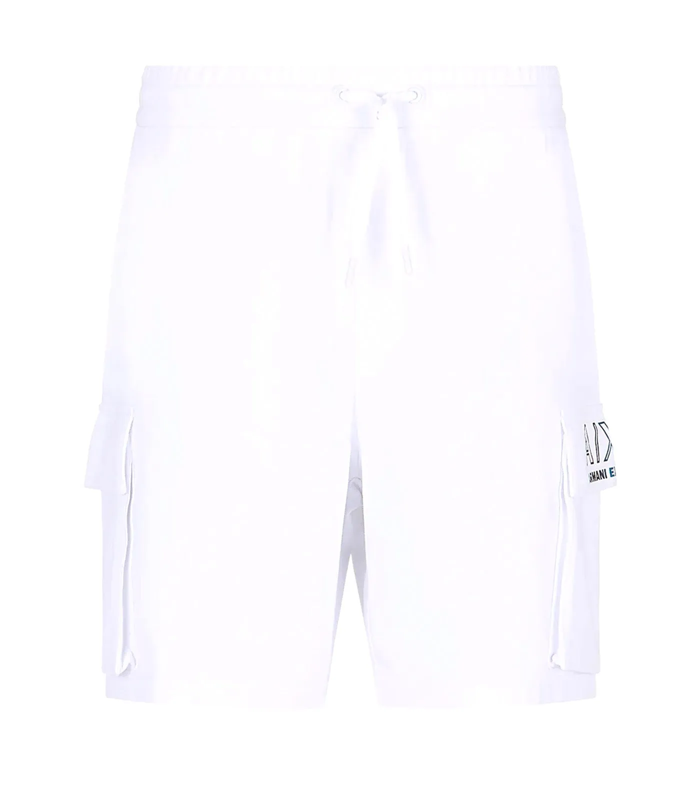 Summer Beats Cotton Fleece Shorts White