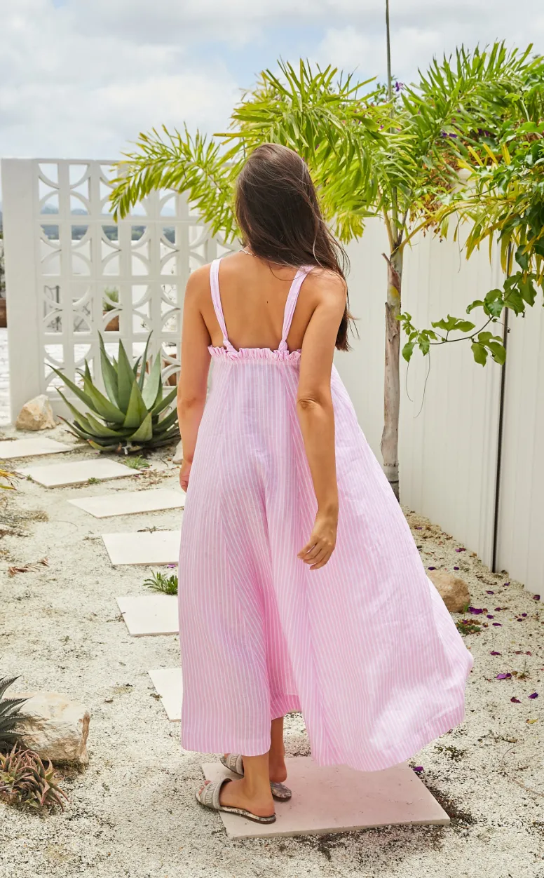 Susie Dress Linen - Wholesale