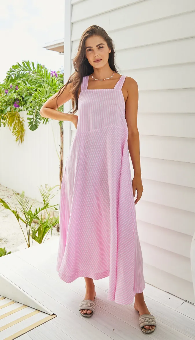 Susie Dress Linen - Wholesale