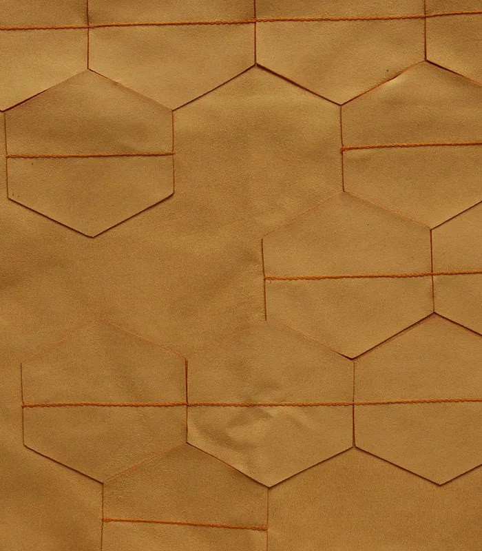 Tangerine Honeycomb Cushion Cover