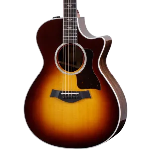 Taylor 412ce-R Grand Concert Acoustic Electric Guitar - Tobacco Sunburst Top