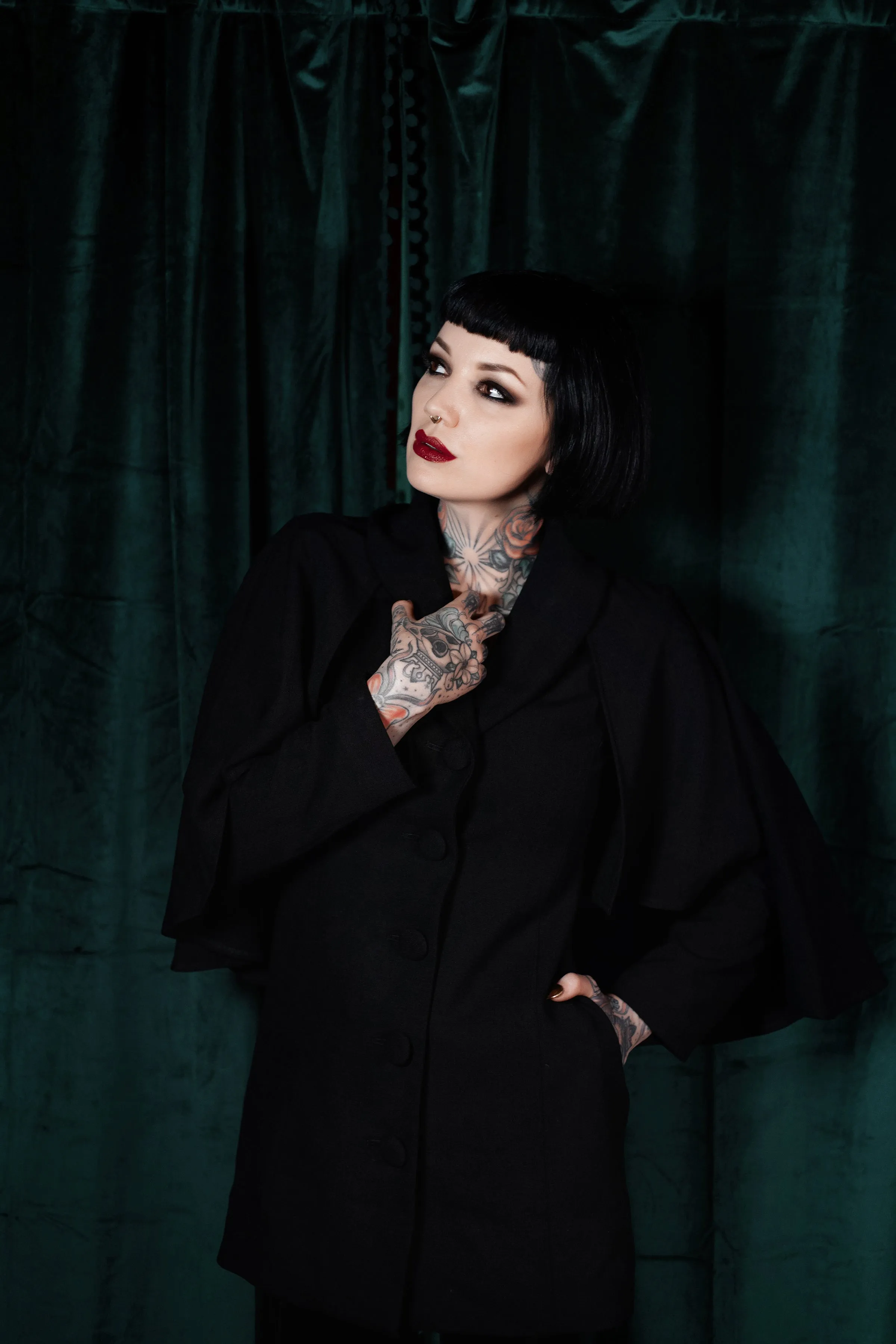 The Nevermore Caped Coat