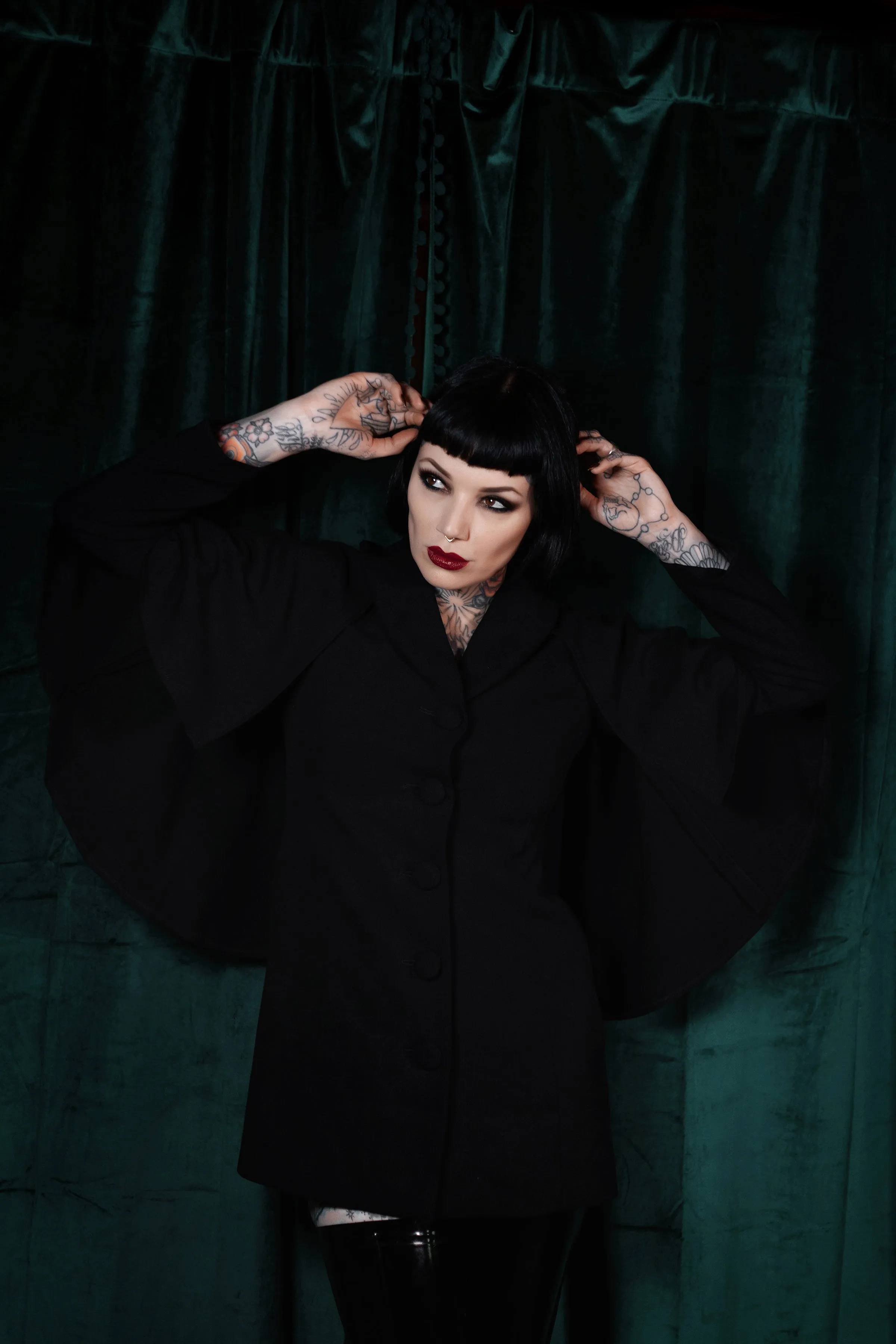 The Nevermore Caped Coat