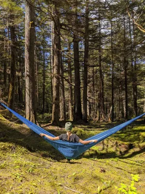 Thick Lounger Hammock - Electric Blue