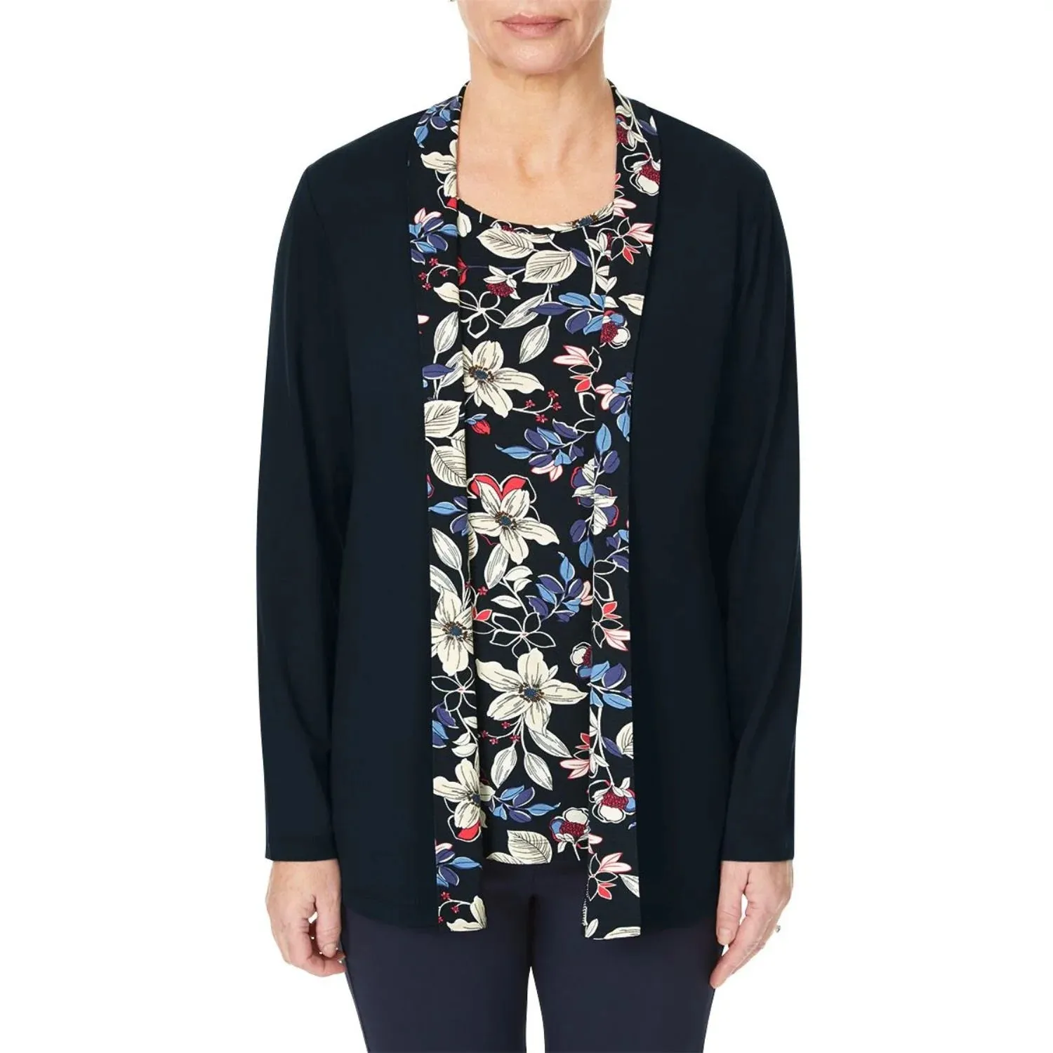 TIGI 18/20 Lily Inner Mock Cardi Top