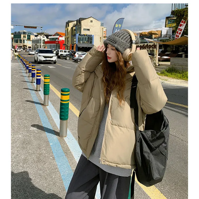 Toleet 2000s fashion Winter Cotton-Padded Coat for Women 2024 New Cotton-Padded Coat Thickened Cotton-Padded Coat Jacket Korean Style Wear Bread Coat