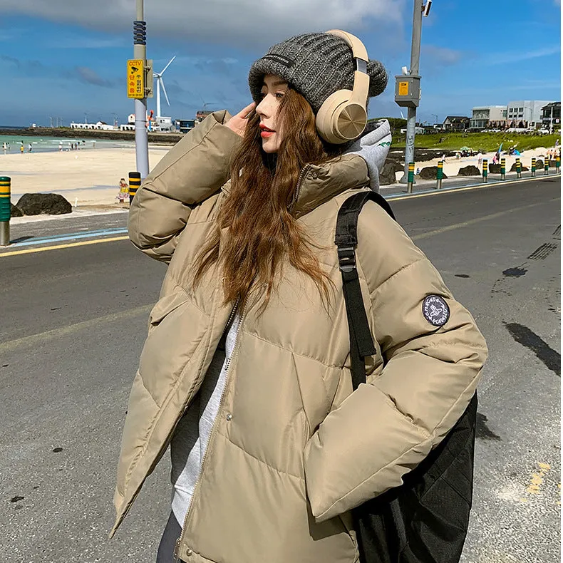 Toleet 2000s fashion Winter Cotton-Padded Coat for Women 2024 New Cotton-Padded Coat Thickened Cotton-Padded Coat Jacket Korean Style Wear Bread Coat