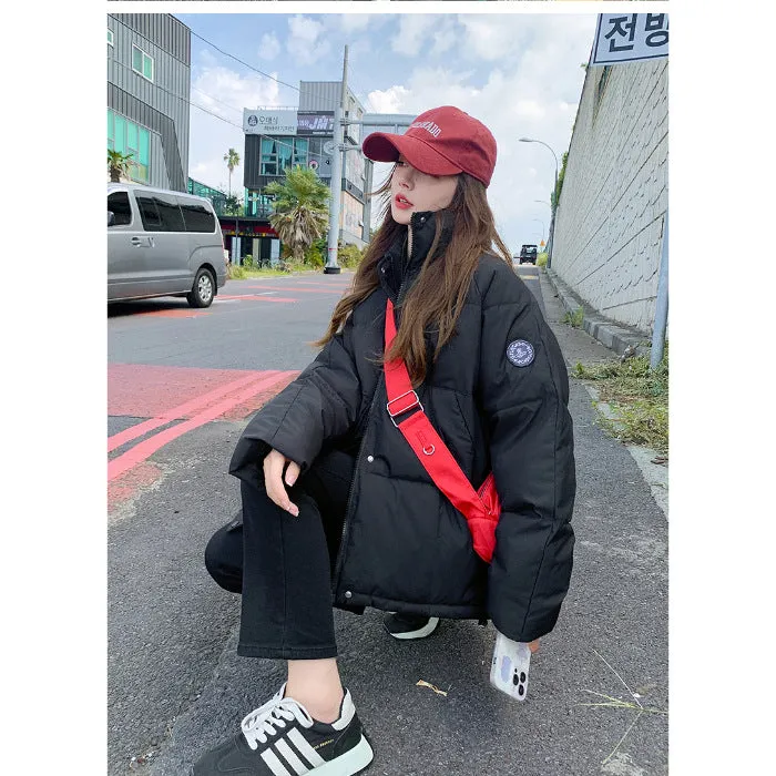 Toleet 2000s fashion Winter Cotton-Padded Coat for Women 2024 New Cotton-Padded Coat Thickened Cotton-Padded Coat Jacket Korean Style Wear Bread Coat