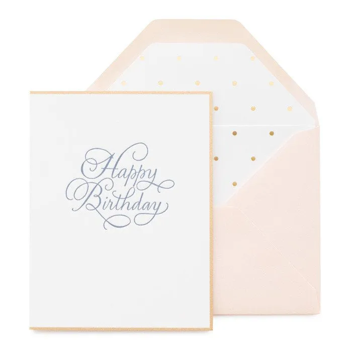 Traditional Happy Birthday Card