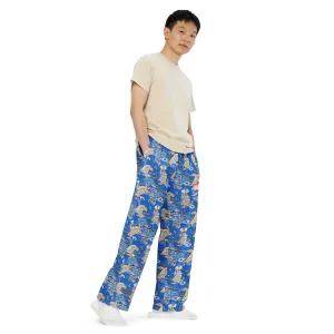 Tsunami Sushi Wide-Leg Cozy Pants
