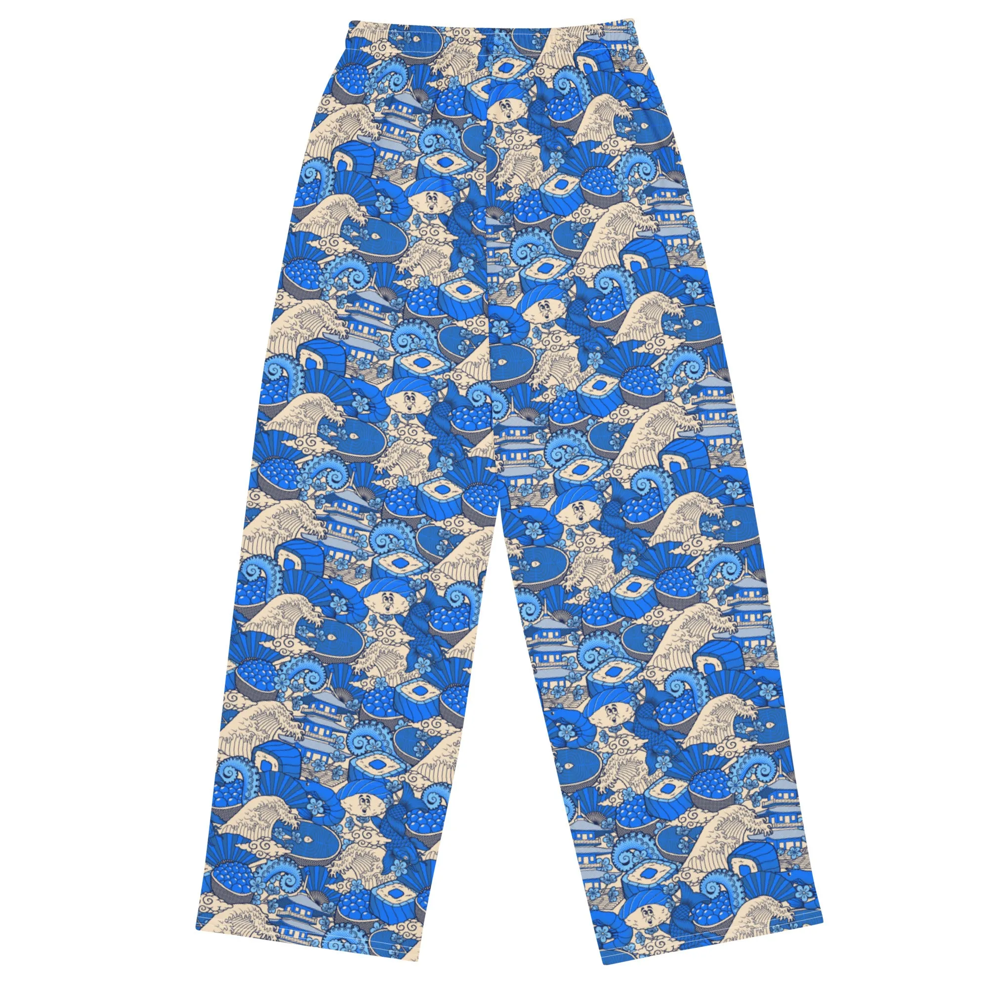 Tsunami Sushi Wide-Leg Cozy Pants