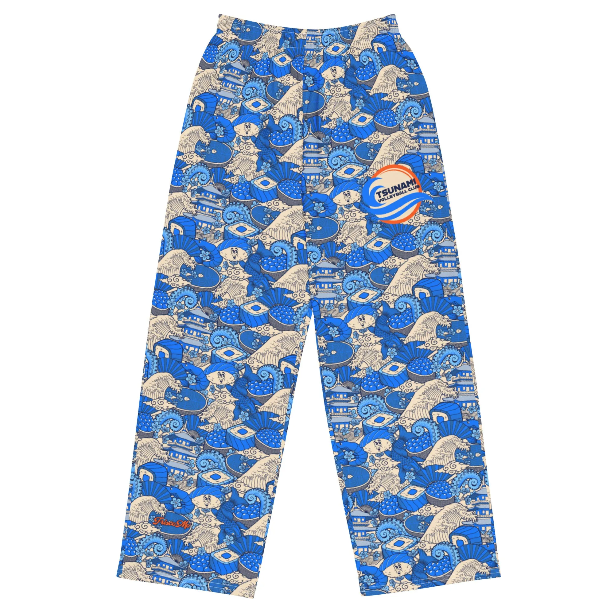 Tsunami Sushi Wide-Leg Cozy Pants