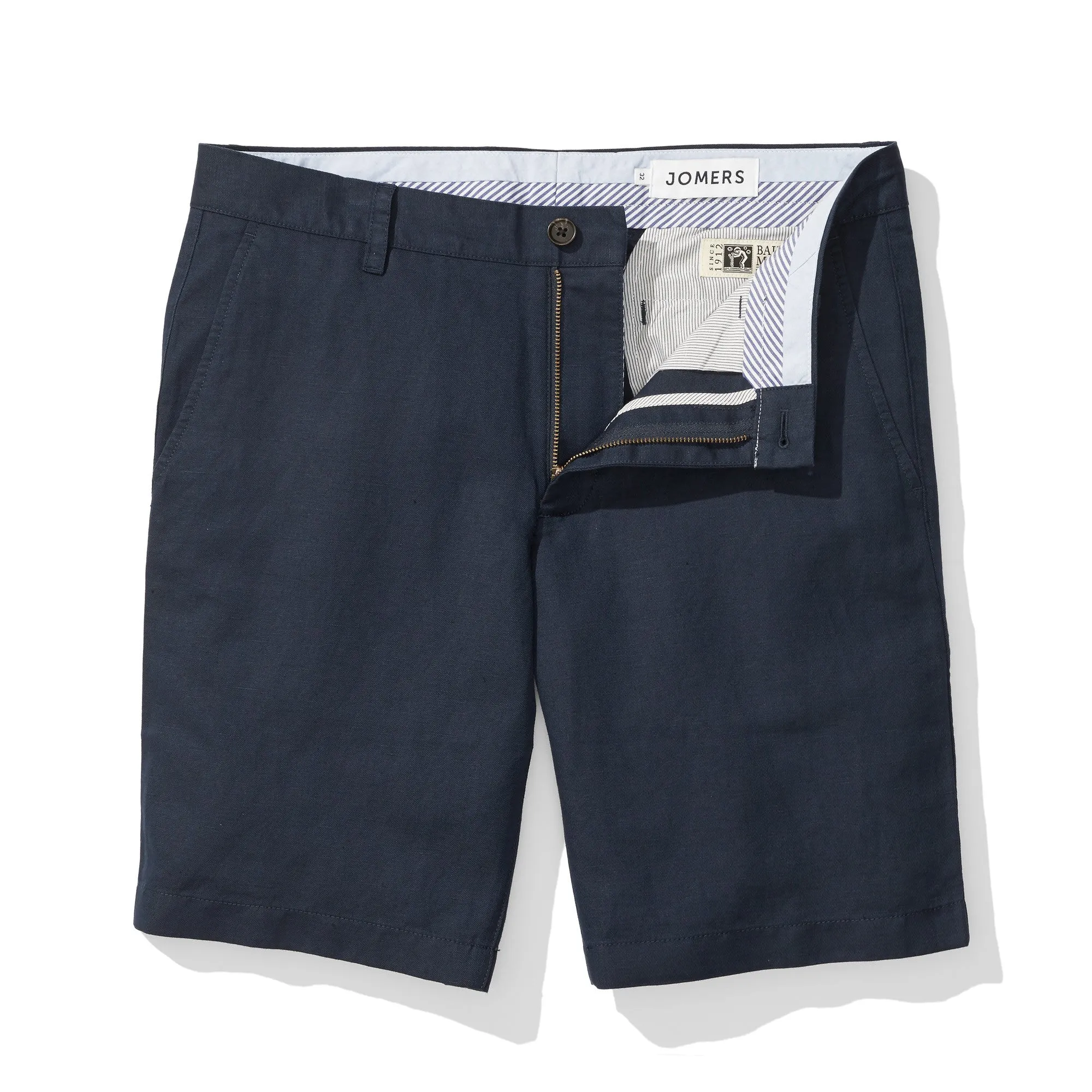 Van Wyck - 10" Navy Baird McNutt Linen Shorts
