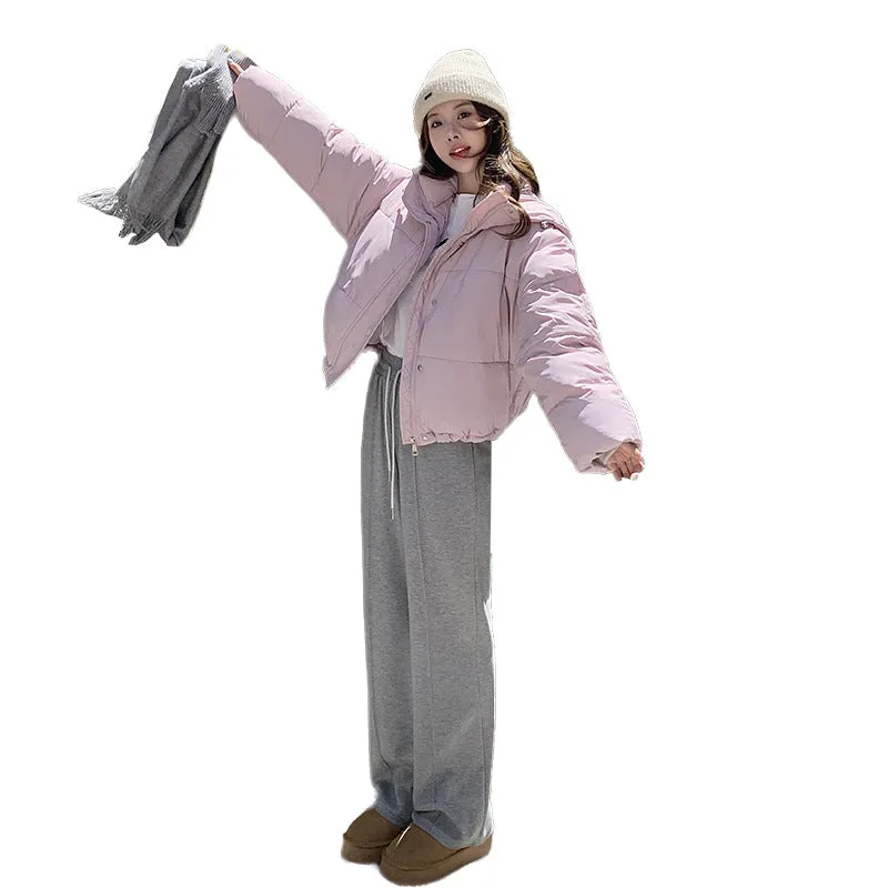 Wenkouban 2000s fashion 2024 Cotton-Padded Jacket Women's Short Thickened Winter Fashion Hooded Cotton-Padded Jacket