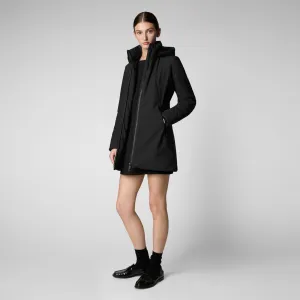 Women's Hooded Coat Lila in black
