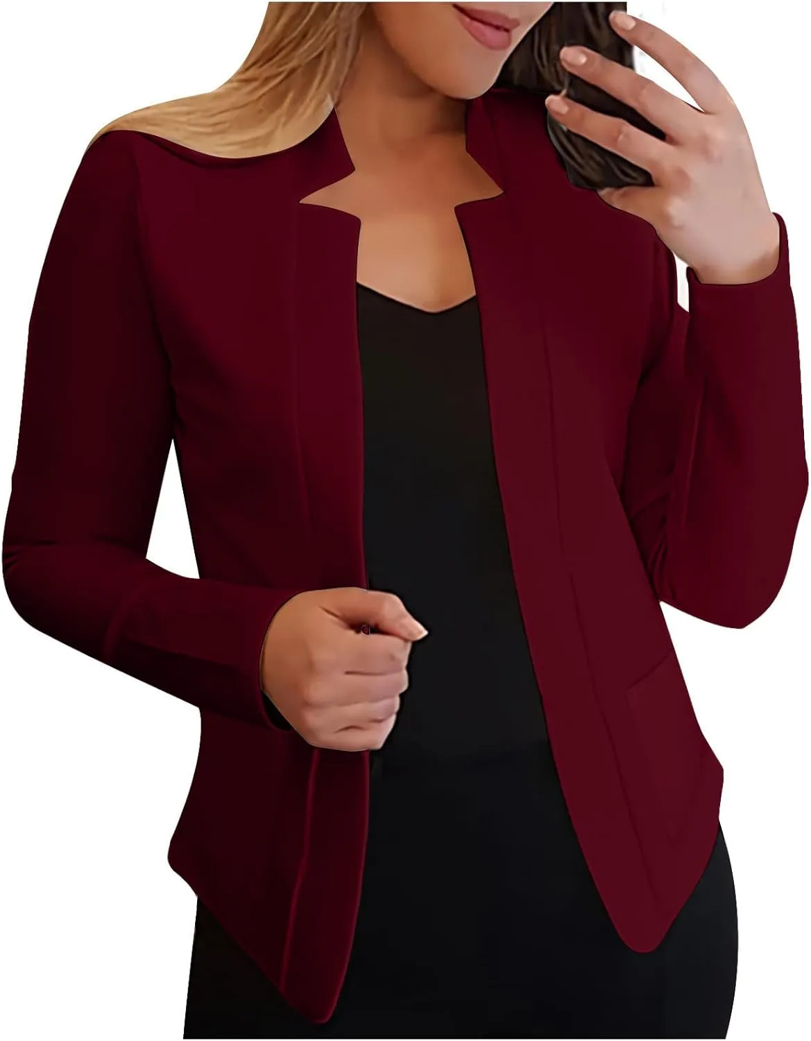 Women's Work Office Blazer Fall Fashion Business Casual Long Sleeve Petite Blazer Dressy Suit Jackets Trendy Outfits