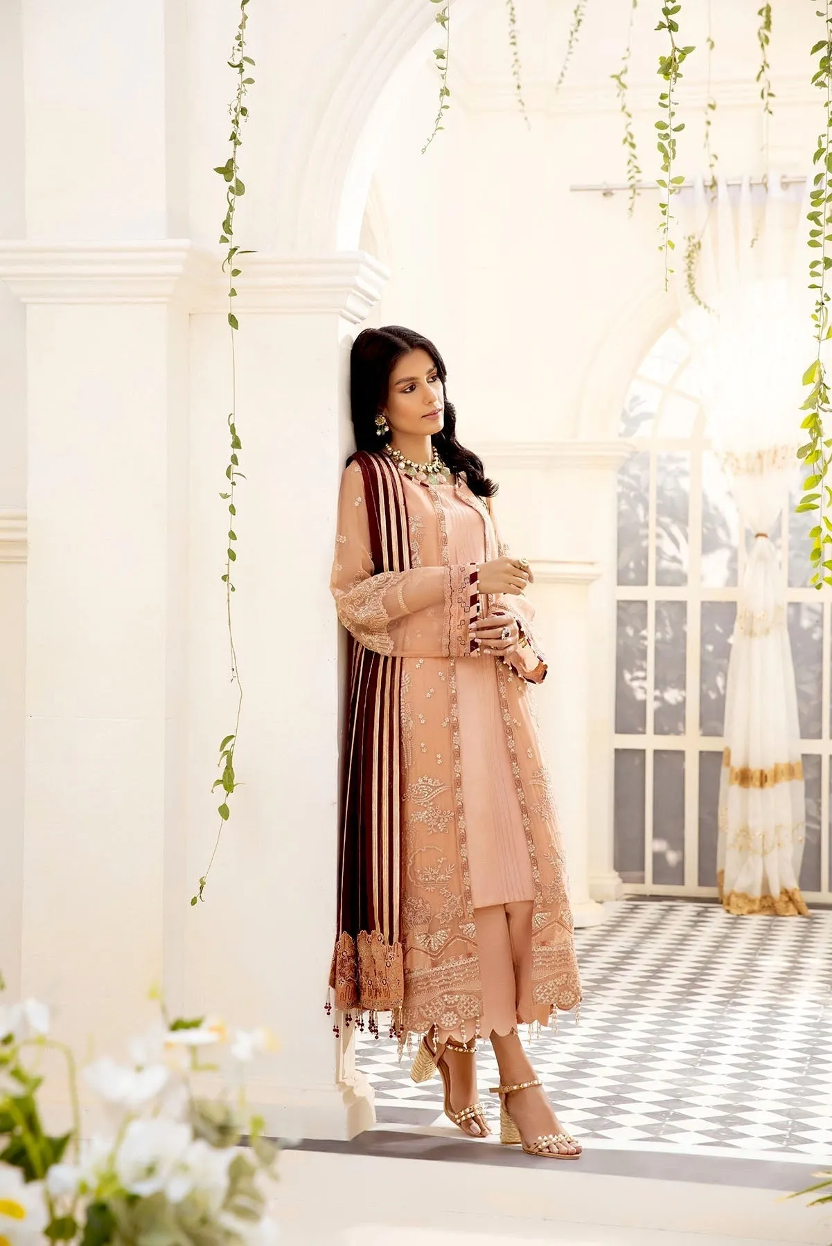 Xenia Pareesia Embroidered Chiffon Collection – MOIRA