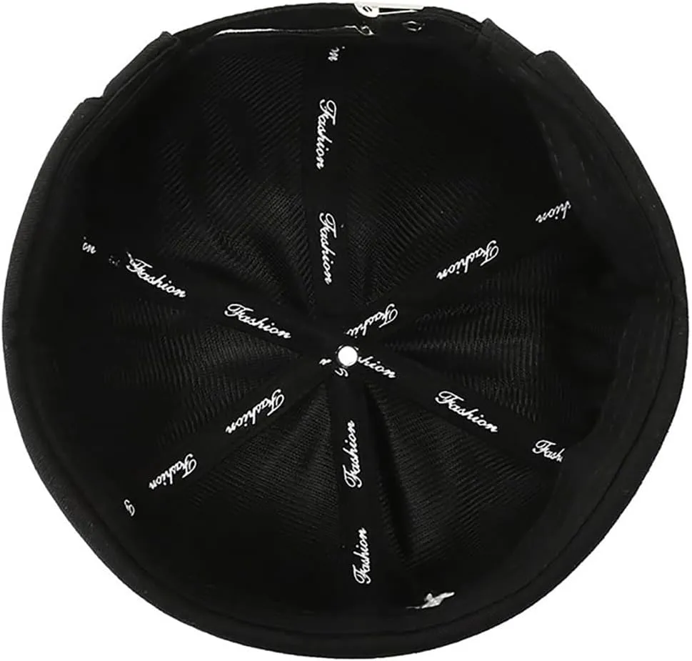 XYIYI Women Cat Ears Hat Cute Docker Cap Brimless Skullcap Sailor Cap Rolled Cuff Retro Beanie Hat